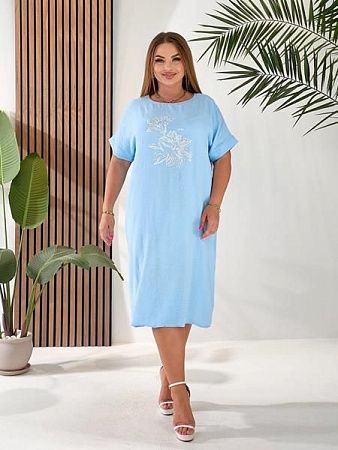 Платье Bat 415-2 l.blue - делук