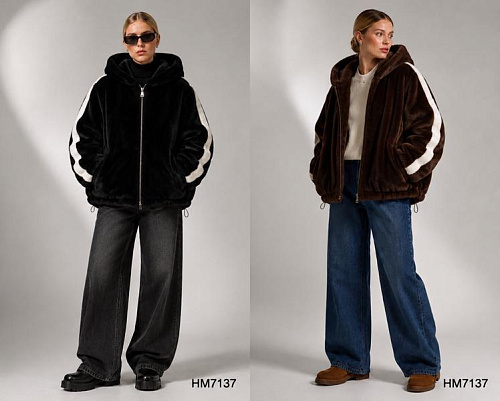 Шуба Saint Wish HM7137 brown - делук