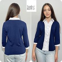 Рубашка Loyard B6099-1 blue - делук