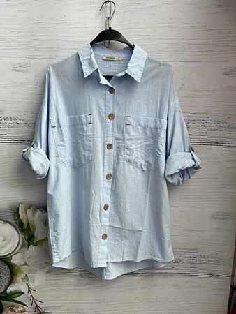 Рубашка New Season 8601 l.blue - делук