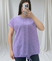 Футболка Levisha 25048 lilac - делук