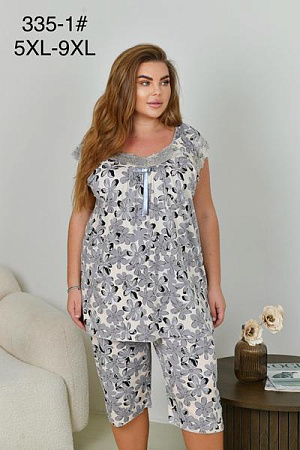 Пижама Brilliant B330-1 grey - делук