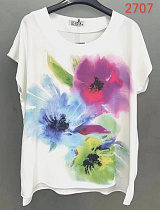 Футболка Lida 2707 white - делук