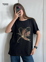 Футболка Fsn 7202 black - делук