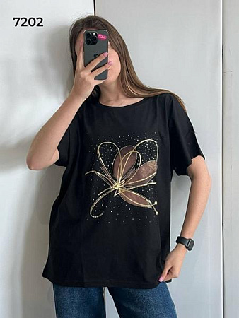 Футболка Fsn 7202 black - делук