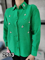 Рубашка Mmc Clothes 2913 green - делук