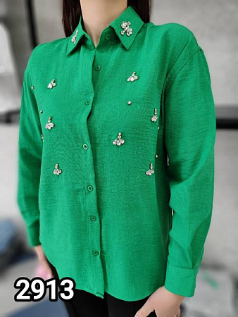 Рубашка Mmc Clothes 2913 green - делук