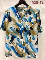 Рубашка Lida 1906-13 blue-khaki - делук