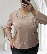 Свитер Elena&Vika 27096 beige - делук