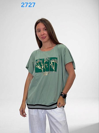 Футболка Fsn 2727 green - делук