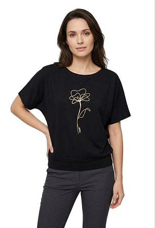 Футболка Fsn 6481 black - делук