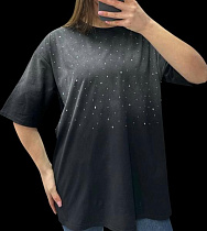 Футболка Elena&Vika 205106 black - делук