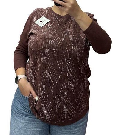 Свитер Elena&Vika 25220 brown - делук