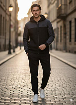 Костюм Спорт Moranny 5707 black-d.grey - делук