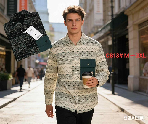 Рубашка Lina C813 black - делук