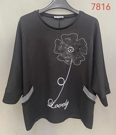 Свитер Immei 7816 black - делук
