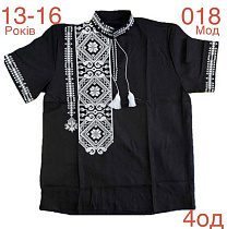 Вышиванка Надийка ND809-018 black - делук