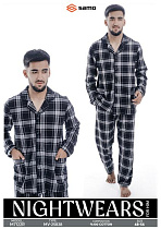 Пижама Samo 7122 black-white - делук