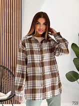 Рубашка Loren 759-2 brown - делук