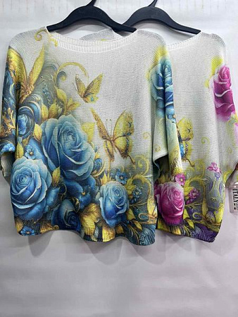 Свитер Emsweekis E1819 white-blue - делук