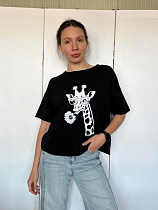 Футболка Fsn 7189 black - делук