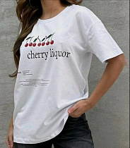 Футболка Lora LR1149 white - делук