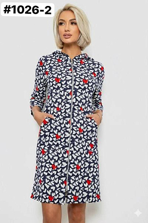 Халат Bat 1026-2 navy - делук