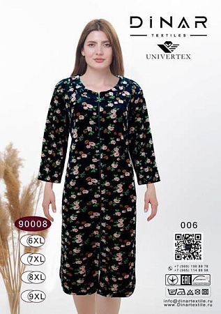 Халат Annet DO9008-6 black - делук