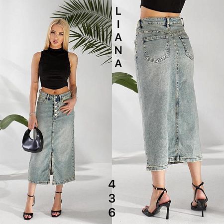 Юбка Liana Denim 436 grey - делук