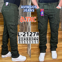 Джинсы God Baron L-2127 khaki - делук