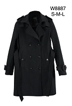 Пальто Immei W8887 black - делук