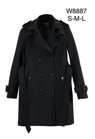 Пальто Immei W8887 black - делук