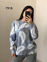 Свитер Fsn 7918 l.blue - делук