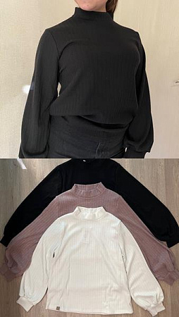 Лонгслив Annet EL03 black - делук