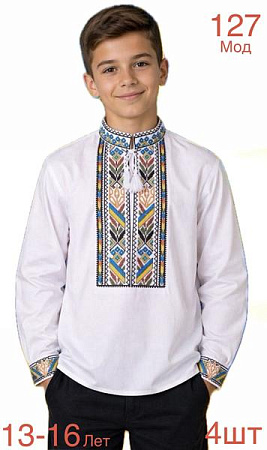 Вышиванка Надийка ND1496-127 white - делук