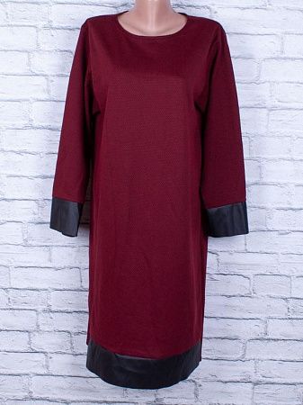 Платье П030 бордовый - делук