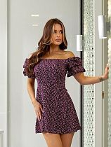 Платье Potok 897 black-pink - делук