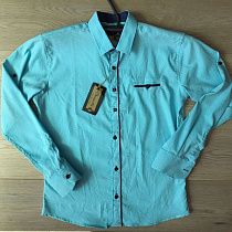 Рубашка No Brand 2133 l.blue - делук