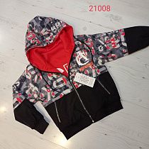 Куртка 21008 black-red - делук