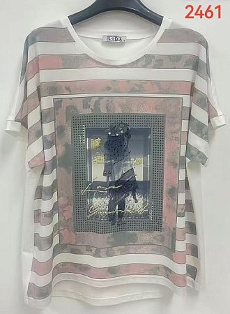 Футболка Lida 2461 grey - делук
