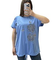 Футболка Elena&Vika 25310 l.blue - делук