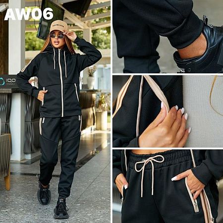 Костюм Спорт Ale-Ate AW06 black - делук