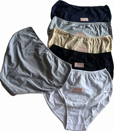 Трусы Anibur 9089 mix (XL-2XL) - делук