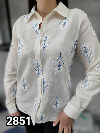 Рубашка Mmc Clothes 2851 white-blue - делук