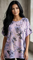 Футболка Levisha 26026 lilac - делук