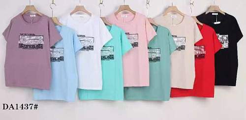 Футболка Xie DA1437 mix - делук