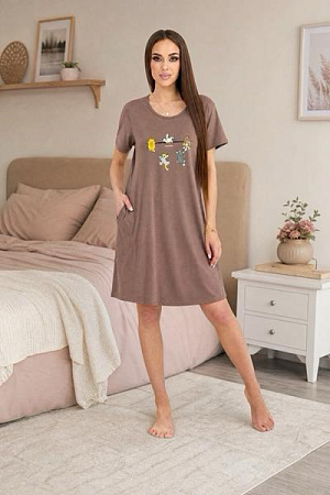 Ночнушка Trikotag T1383 brown - делук