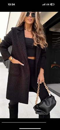 Пальто Alisa Brand 849 black - делук