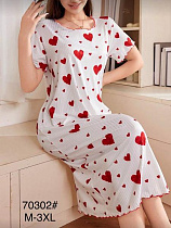 Ночнушка Anion 70302 white - делук