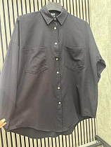 Рубашка Nefertiti NF142 black - делук